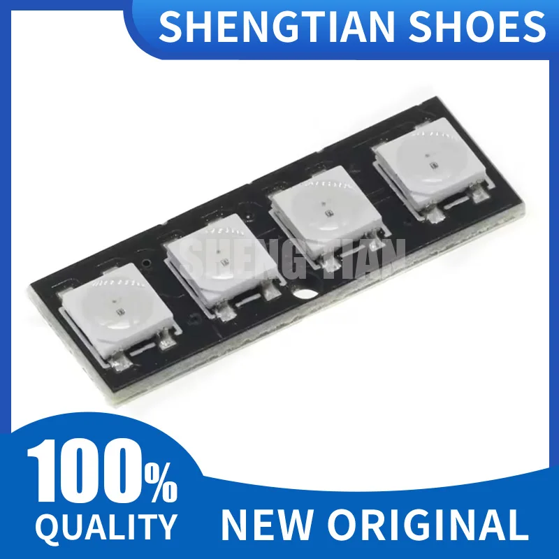 4-bit WS2812 LED Bead Module Bar Light Bar Full Color Drive Illustrated Light Development Board Module Microcontroller