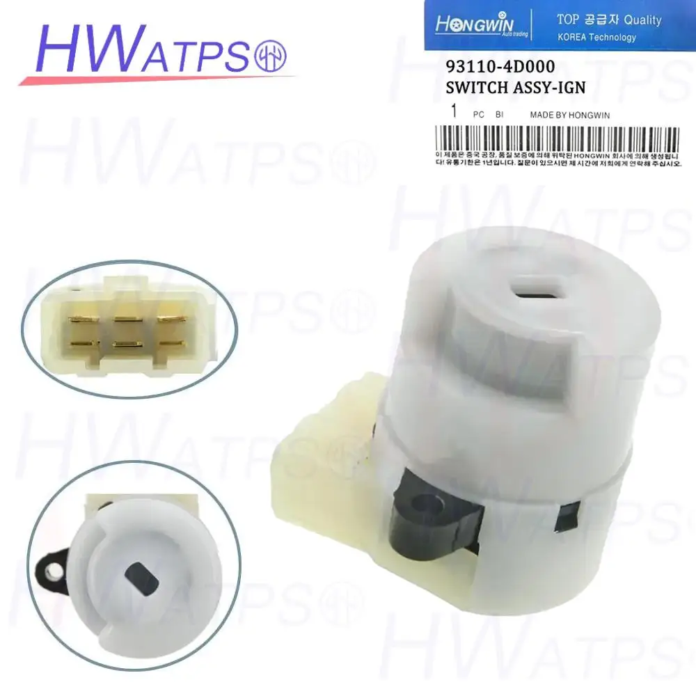 Ignition Starter Switch 93110-4D000 For Hyundai Accent 2006-2011 Kia PRIDE RIO 2006-2011 Platt Hybrid 2006-2009 931104D000