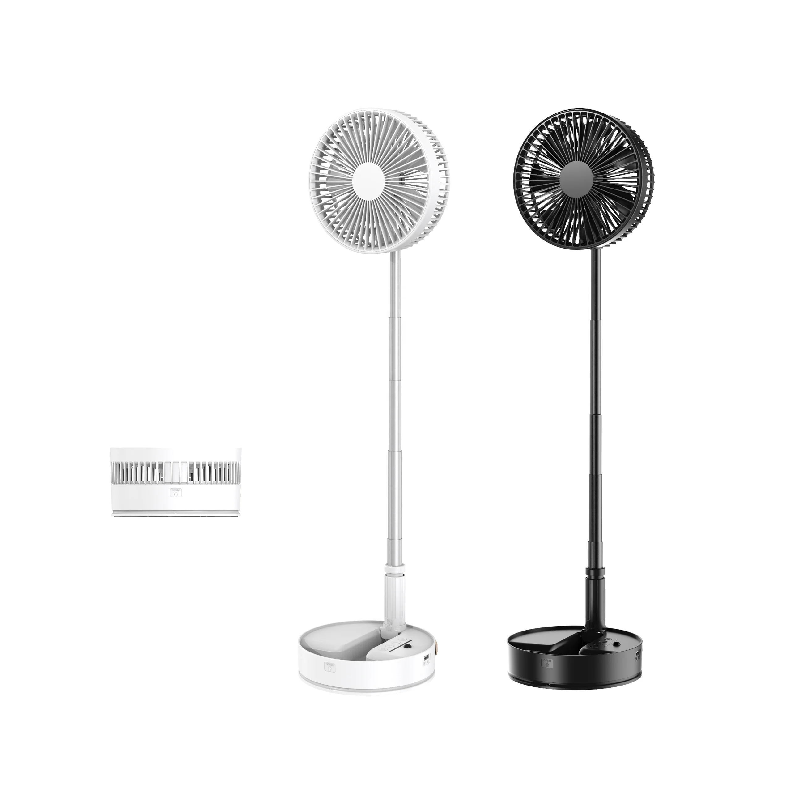 P1000 Portable Fan Cut Off The Charge Portable Rechargeable Table Fan With Lithiumbattery Foldable Storage Fan Built-in Battery