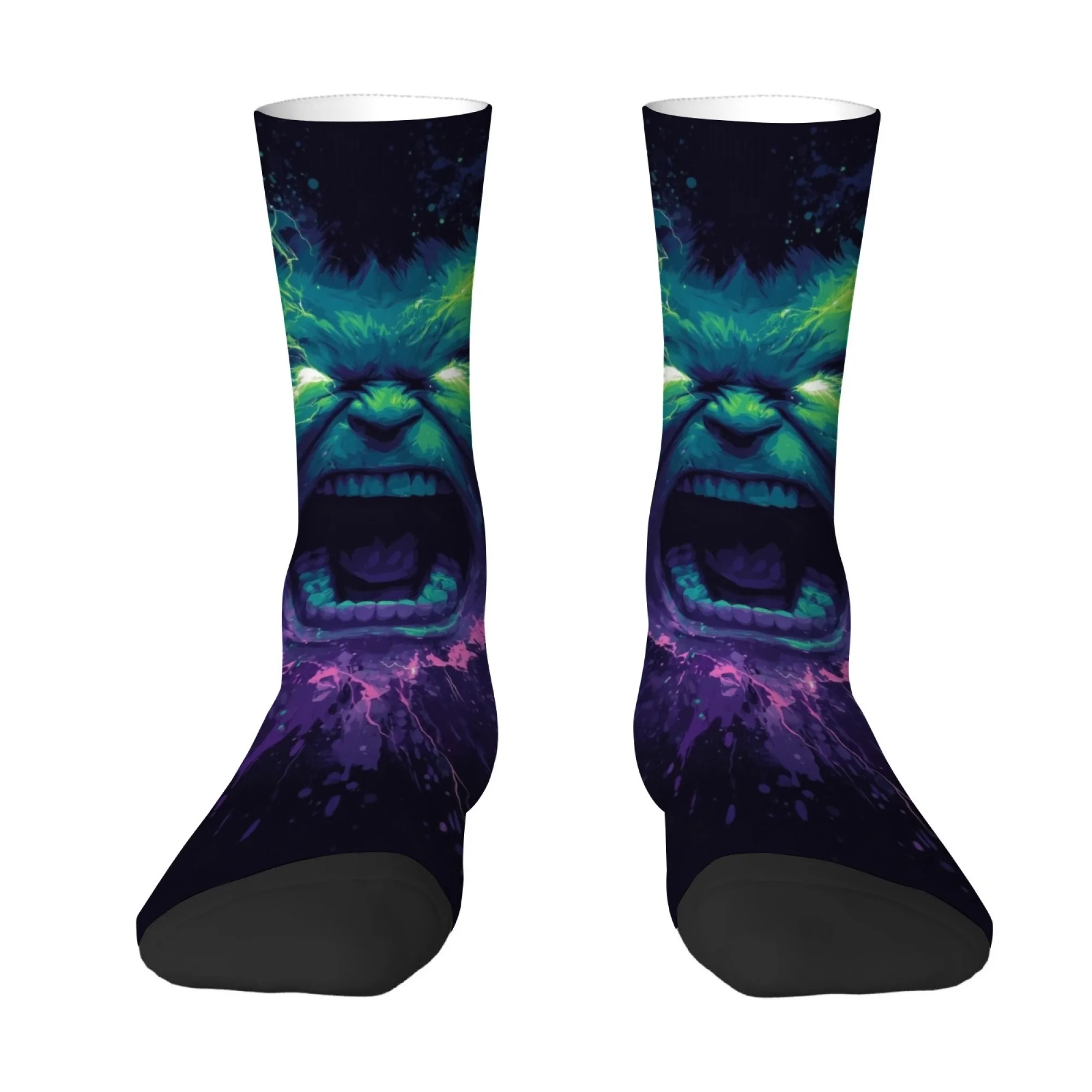 Crazy Angry Giant Anime Socks Novelty Funny Happy Men's Socks Harajuku Style Comfortable Casual Stylish Sports Hip-Hop Socks