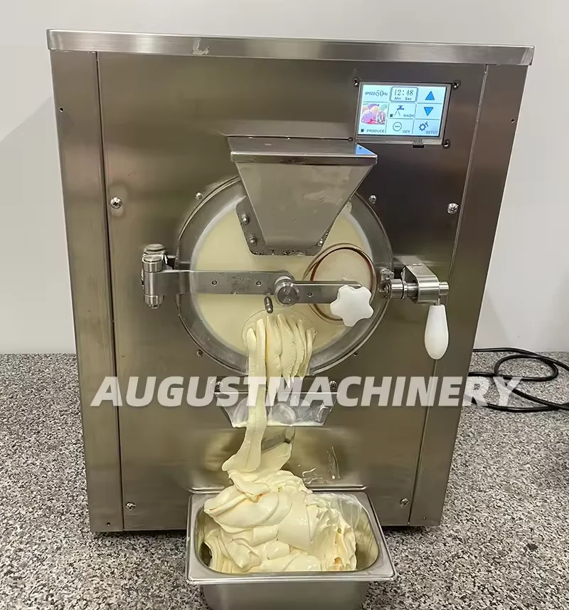 AUGUST Table Top Batch Freezer/gelato Machine/hard Ice Cream Machine