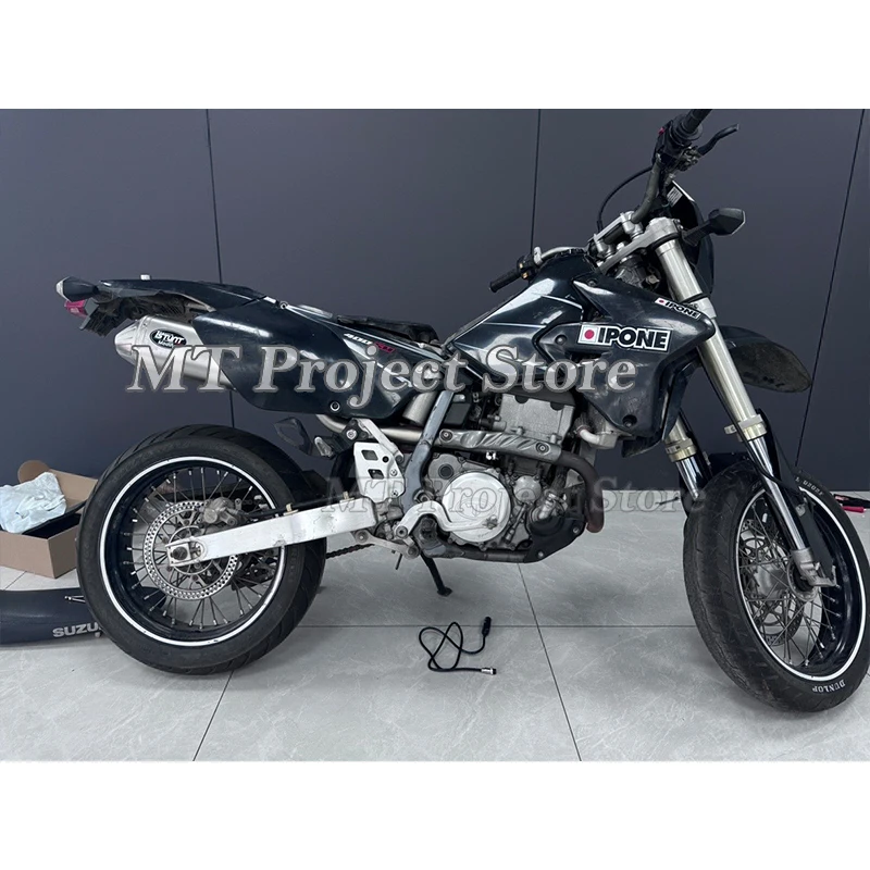 Slip On For Suzuki DRZ 400 DRZ400 S E / SM DR-Z 400 DRZ-400 2000 - 2024 Motorcycle Exhaust System Escape Mid Link Pipe Muffler