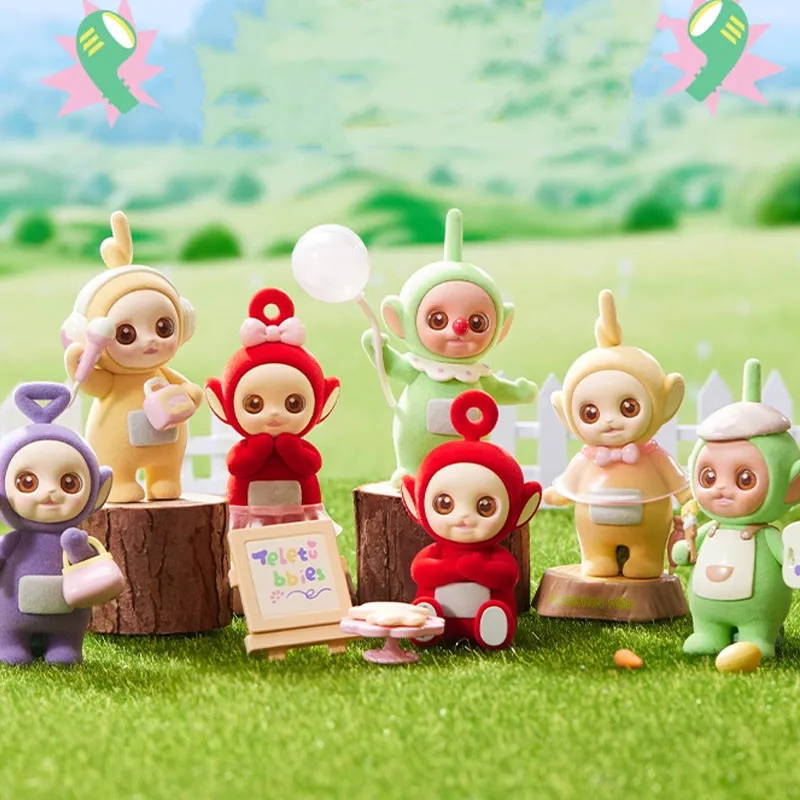 MINISO Teletubbies Showcase Ornaments Doll Ornaments Desktop Decorate Exquisite Model Toys Child Collect Doll Birthday Gifts