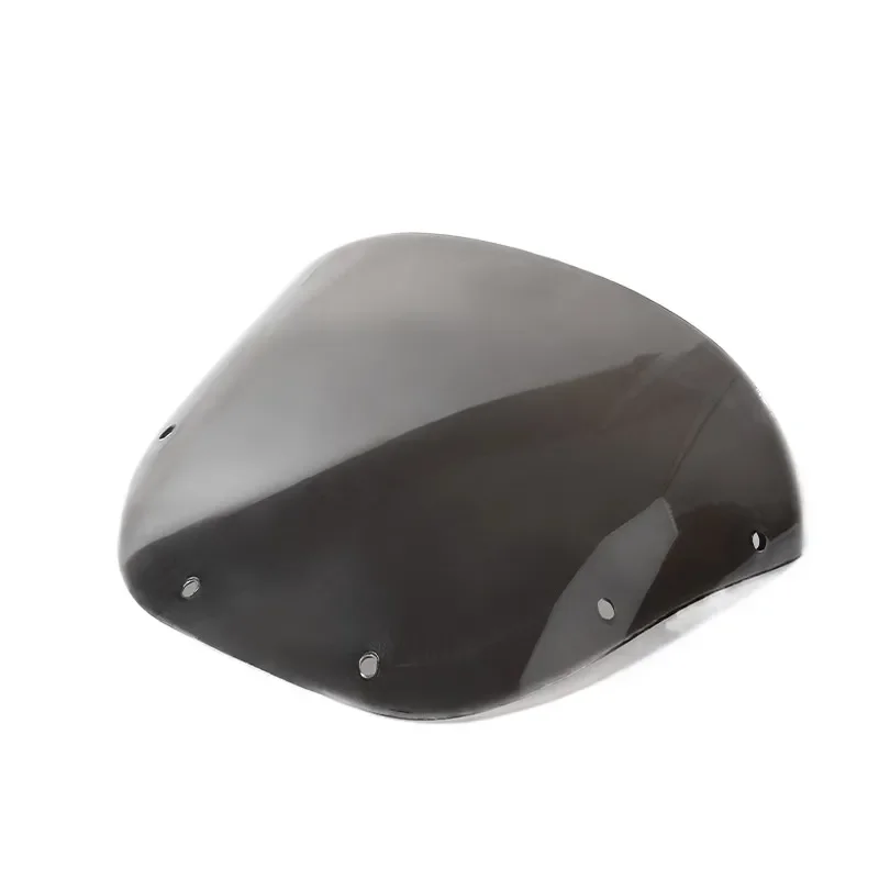 Silver Front Windshield Deflector Screen Fairing Guide Glass Compatible with Haojue HJ125K-2A Drill Leopard Motorcycle