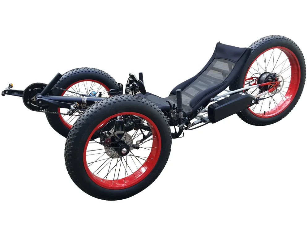 Triciclo reclinado TrikeExplor con motor eléctrico de 500W, asistencia al pedaleo, rueda de 26 pulgadas, en venta
