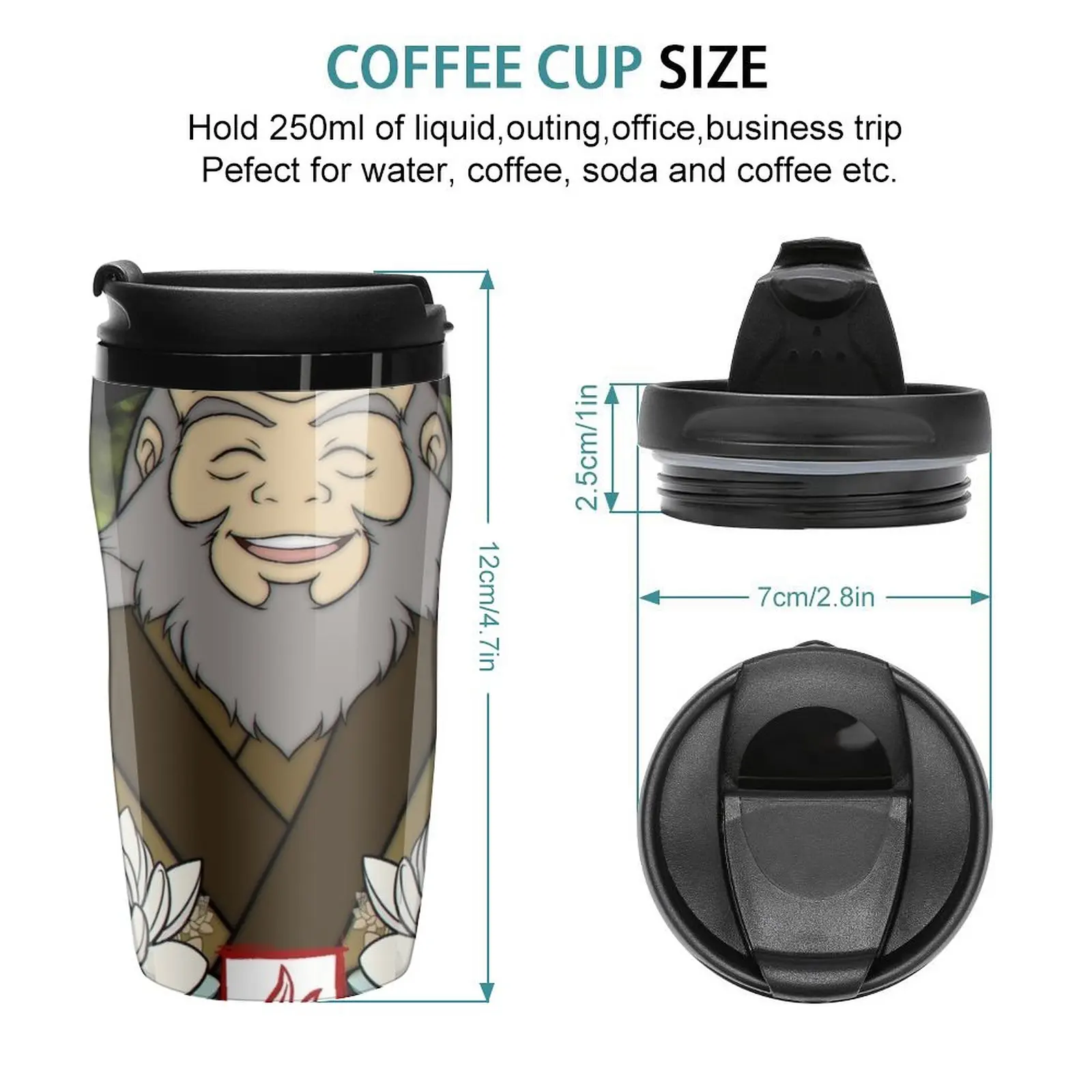 New Uncle Iroh Travel Coffee Mug Coffee Accessory Tea Cup Beautiful Tea Cups