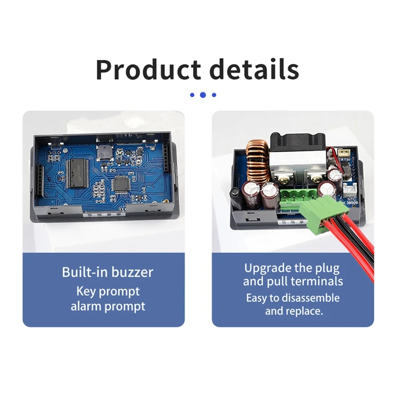 Top-XY6509 CNC DC باك دفعة محول قابل للتعديل الجهد ينظم إمدادات الطاقة 65 فولت 9A 585 واط الجهد المستمر وحدة الحالية