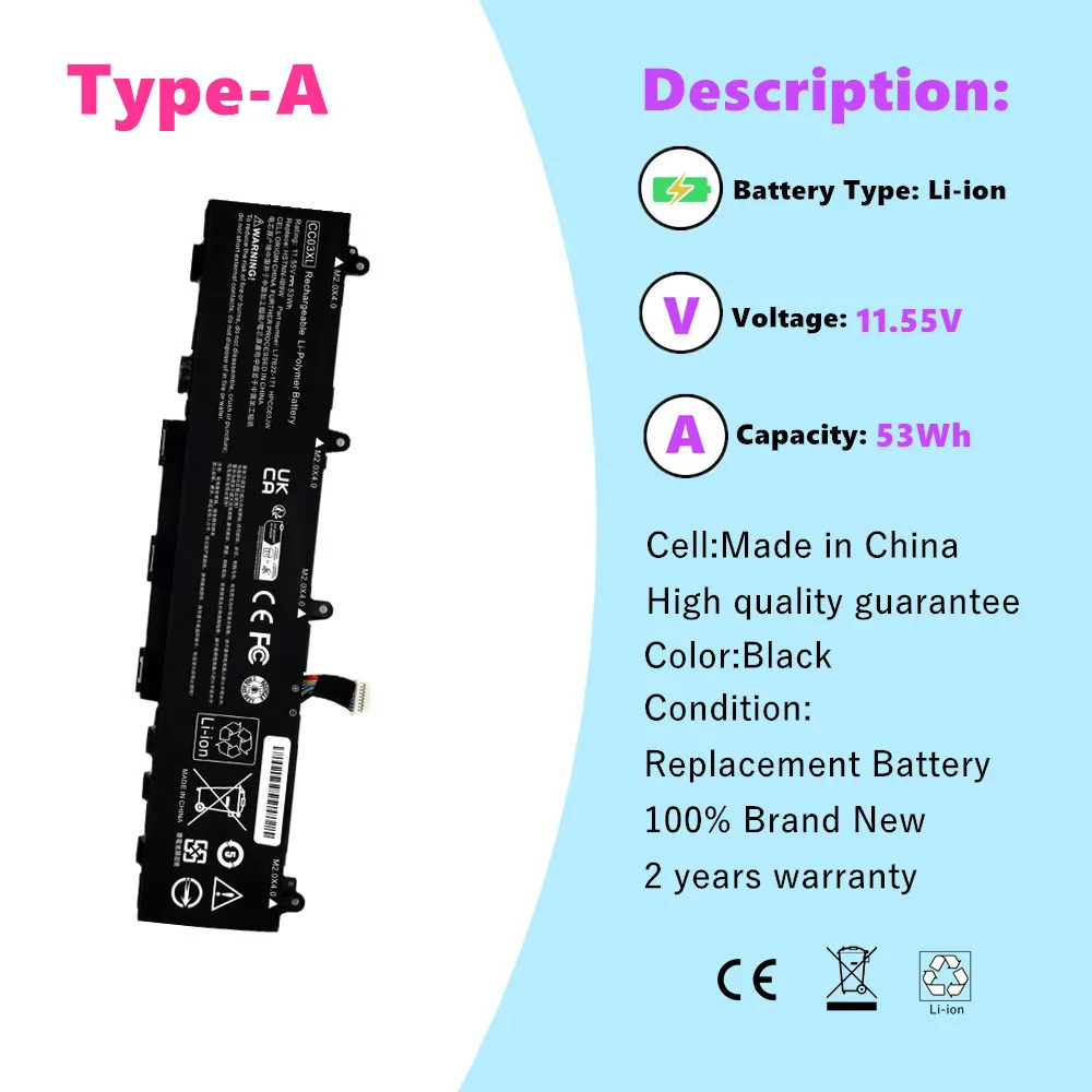 Batería CC03XL para HP EliteBook 830 835 840 845 850 855 G7 G8 ZBook Firefly 14 15 G7/G8 Series HSTNN-IB9F HSTNN-UB8W HSTNN-LB8Q