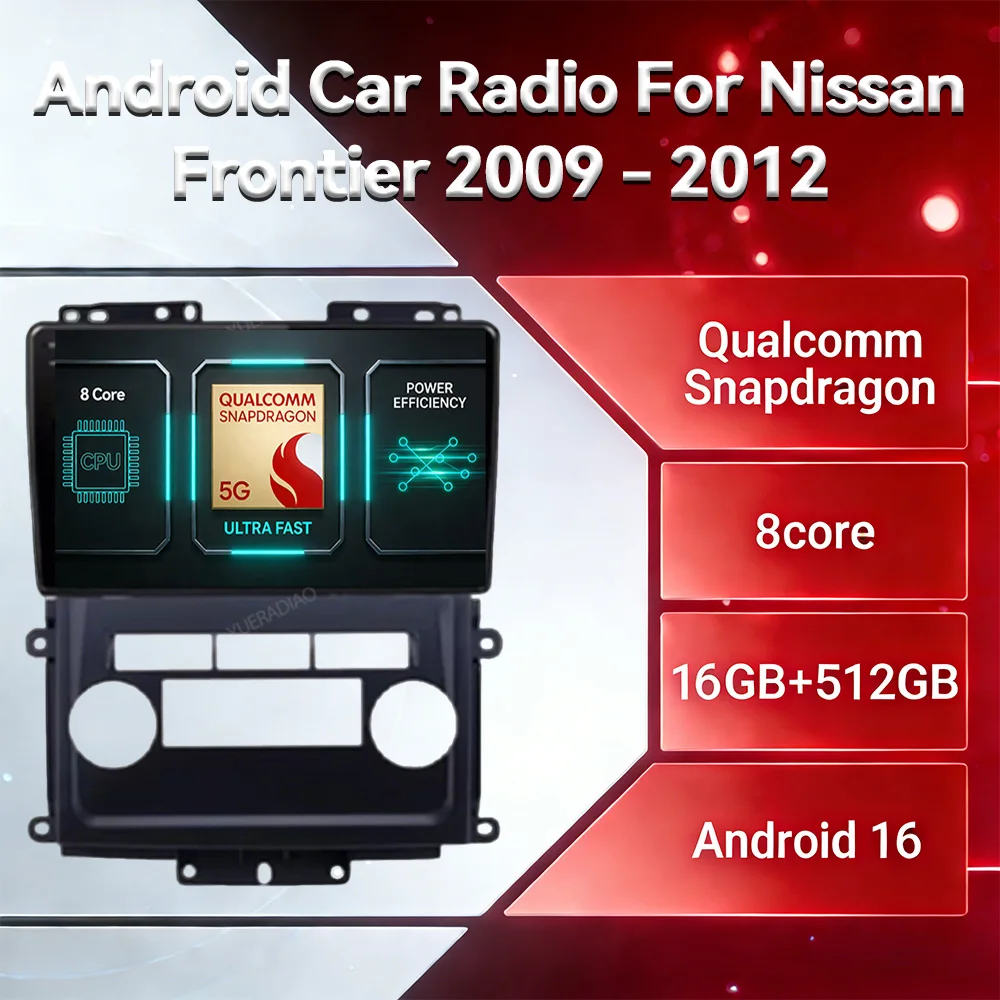 Android 16 Autoradio für Nissan Frontier 2009 - 2012 für Nissan Xterra 2 N50 2008 - 2015 GPS NAVI Multimedia Stereo Videoplayer