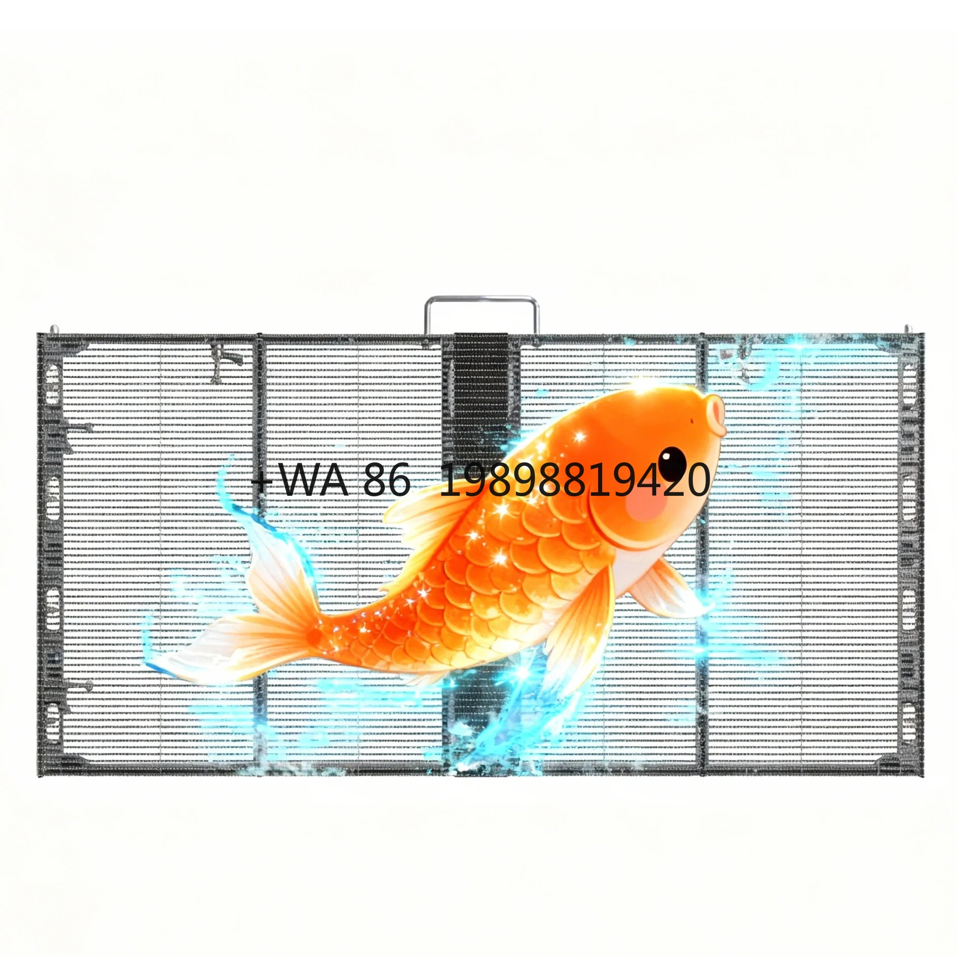 

Настраиваемый уличный полноцветный светодиодный сетчатый экран IP65, водонепроницаемый, разрешение 4K, простая установка, прозрачный светодиодный настенный дисплей