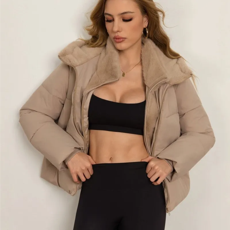 Women 2026 New Winter Jacket Casual Loose Down Coat Warm Soft Puffer Snow Wear Jackets