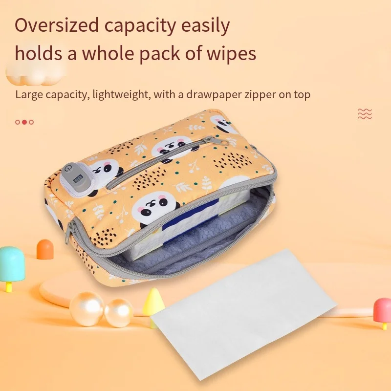 Baby wipes heater USB Portable Travel wipes Warm box Smart thermostatic portable household wipes box