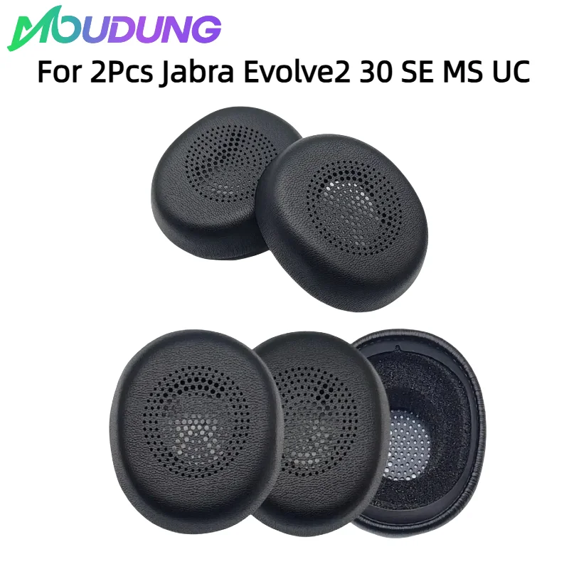 

Replacement Earpads Cushion For 2Pcs Jabra Evolve2 30 SE MS UC Headphones Memory Sponge Sleeves Cover Case Repair Parts