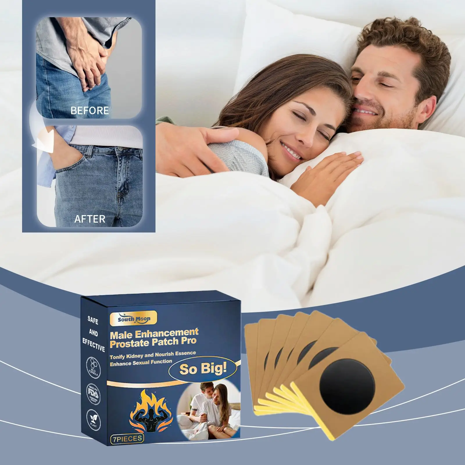 

Prostatic Navel Plaster Prostatitis Prostate Treatment Patch Improve Urgent Urination Kidney Support Male Enhancement Stickers