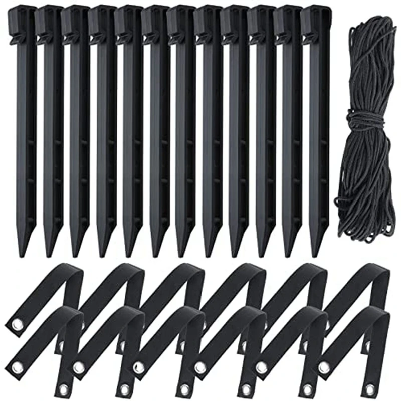 

25 Pcs Tree Stake Kit Tree Straightening Kit,Tree Stakes+Tree Straps+Rope For 4 Young Tree For Sapling Straight Growth