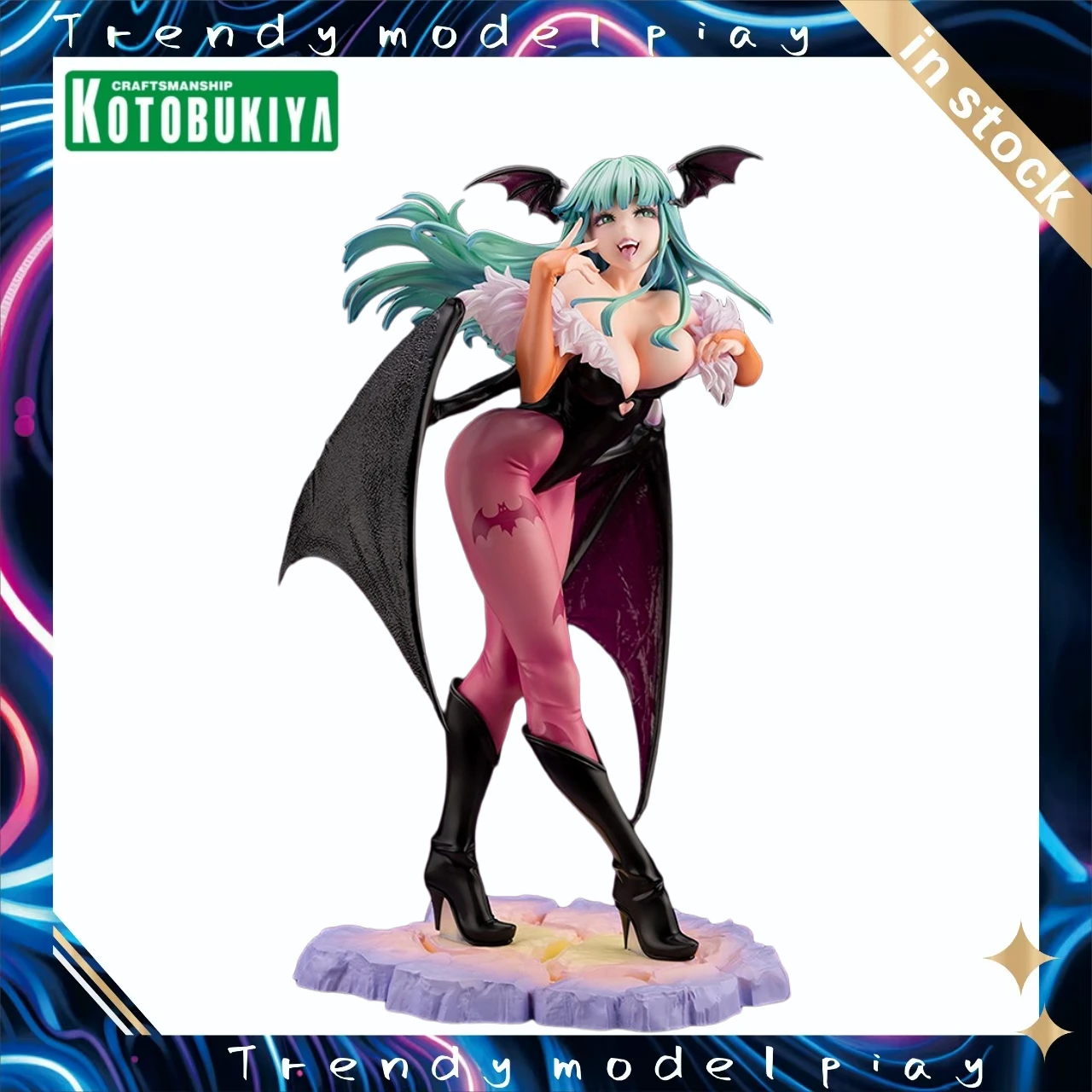 

In Stock Original KOTOBUKIYA VAMPIRE HUNTER Morrigan Aensland 1/7 Action Figures Figures Models Toys Gifts Collection Ornaments