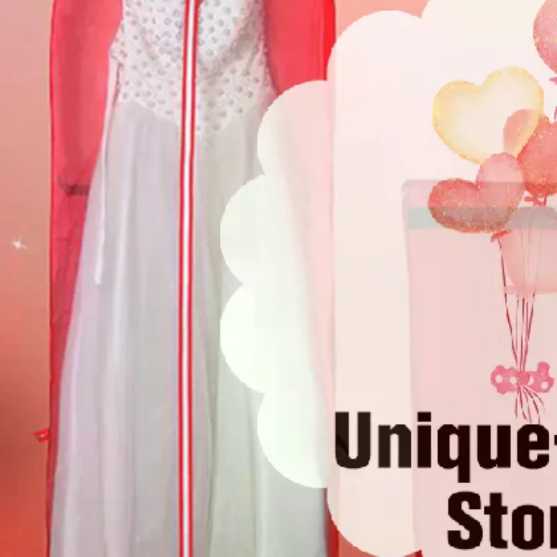 

Long 150cm 180cm Portable Wedding Dress Dust Cover Gown Dustproof Cover Home Foldable Clothes Storage Bags for Wedding