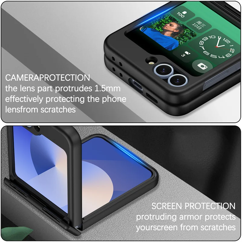 For Samsung Galaxy Z Flip 6 5 3 4 7 Phone Case Magsafe Hinge All-inclusive Folding Shockproof Magnetic Wireless Charging Cover
