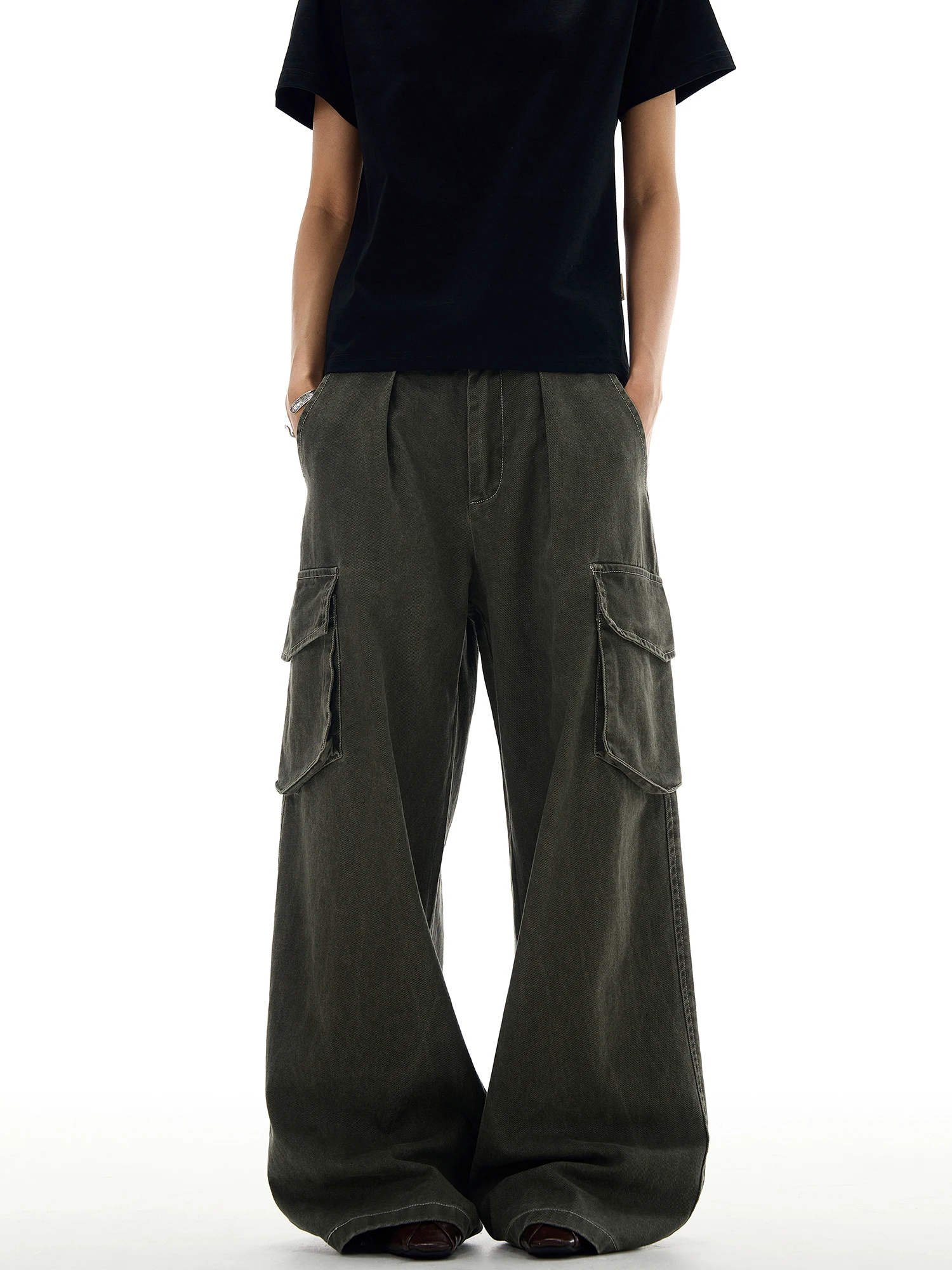 

THUMPUP свободные широкие рабочие брюки в американском стиле ретро для мужчин и женщин, прямые повседневные брюки с несколькими дизайнами, молодежные брюки для отдыха