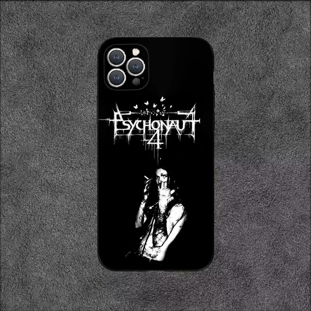 P-Psychonaut 4 Rock  Phone Case For iPhone 16,15,14,13,12,11,Plus,Pro Max,XS,X,XR,SE,Mini,8,7 Soft Silicone Black Cover