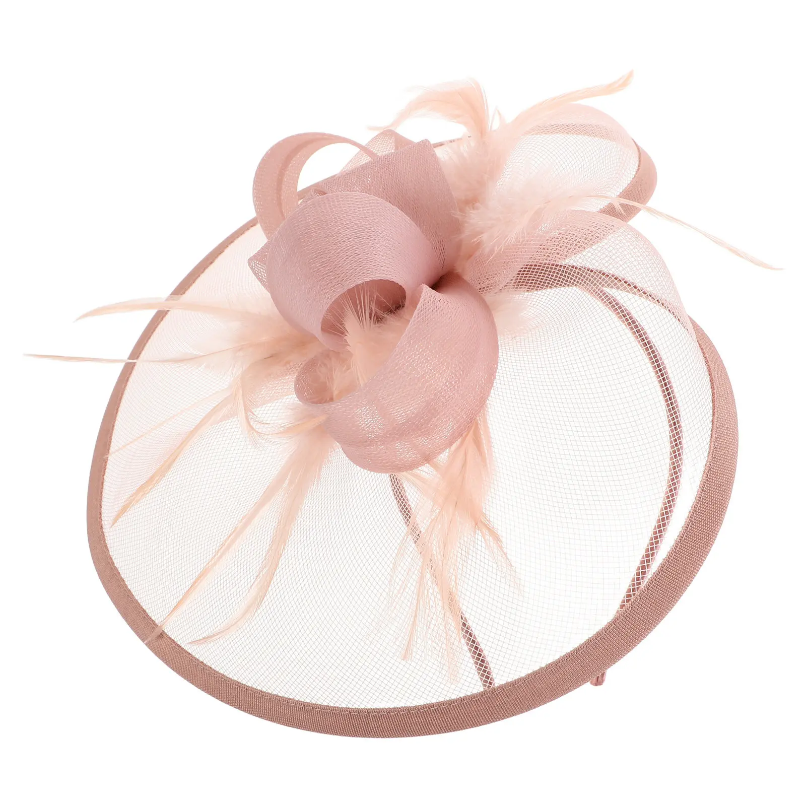 

Women Tea Party Fascinator Hat Elegant Vintage Headpiece Dressy Fashionable Accessory for Wedding Festival Renaissance Costume