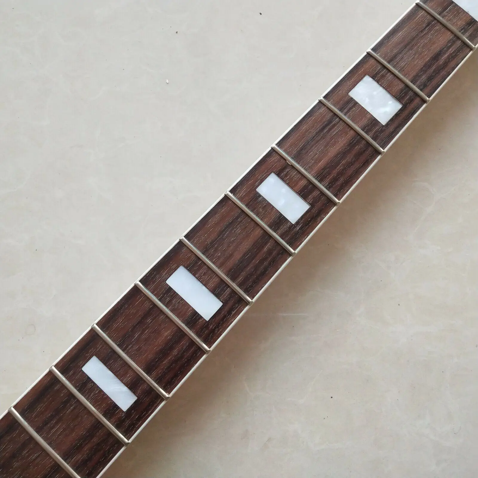 Maple 5 String Bass Guitar Neck Replace 20 fret Rosewood Fretboard Block inlay