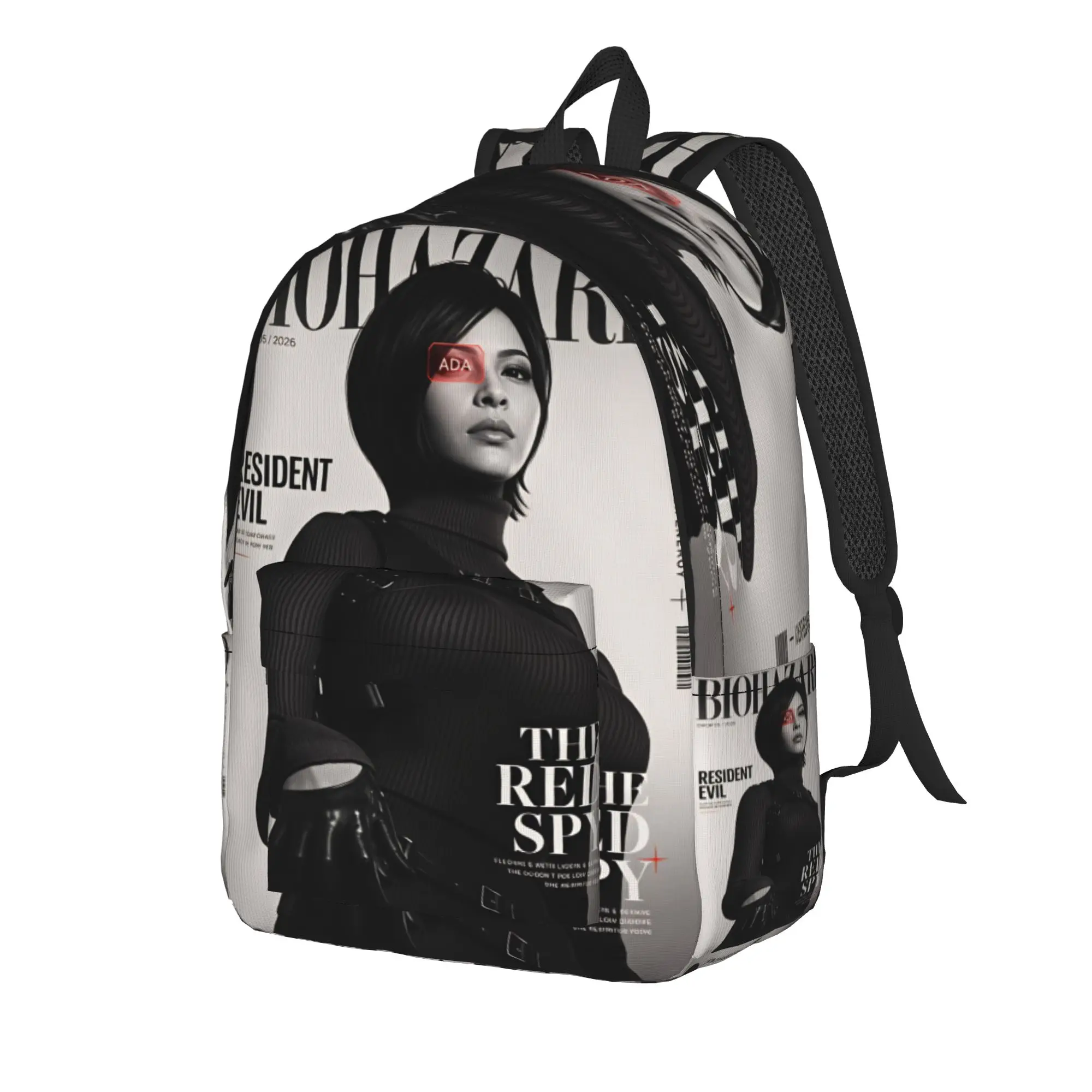 Ada Wong Resident Evil Backpack  Outdoor Style Backpacks Girl Casual School Bags Colorful Soft Rucksack