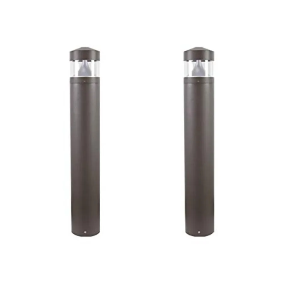 

Round LED Bollard Path Light 10W Integrated LED 937 Lumens 4000K Modern Outdoor Walkway Light ETL Listed