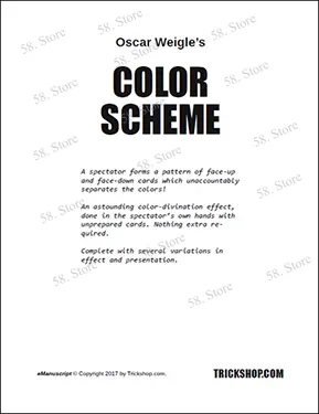 

Color Scheme By Oscar Weigle Magic tricks ( 58 Store Download )