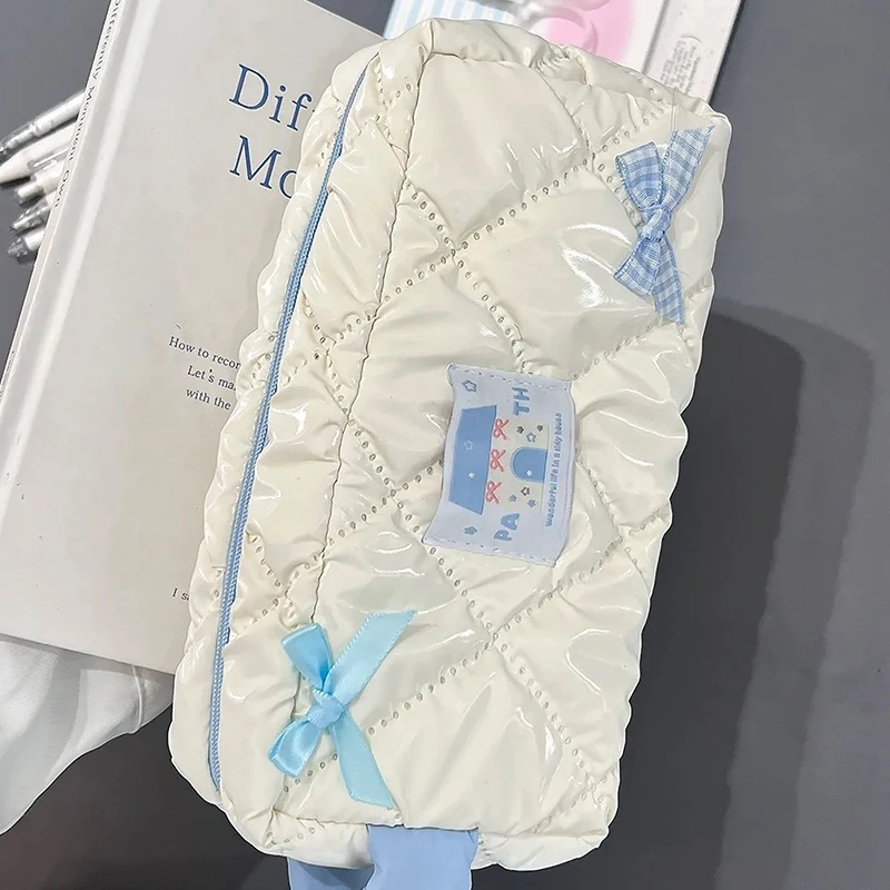 

Модная косметичка с милым бантом, женская большая дорожная косметичка, портативный косметичка, чехол для туалетных принадлежностей