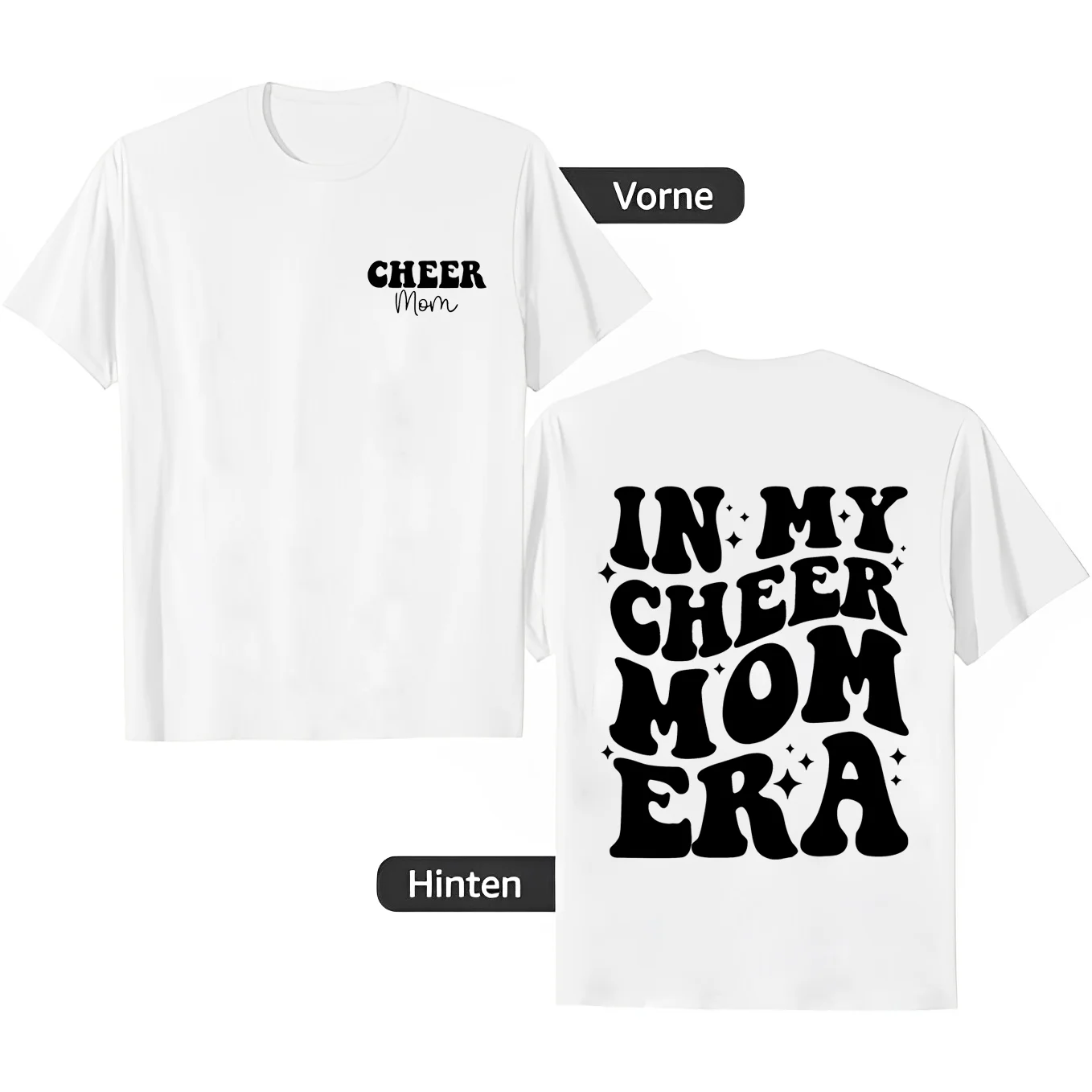 Cheer Mom Shirts for Women Cheerleading Mom Graphic Tees Cheer Shirt Summer Casual Funny Mother's Day T-Shirt