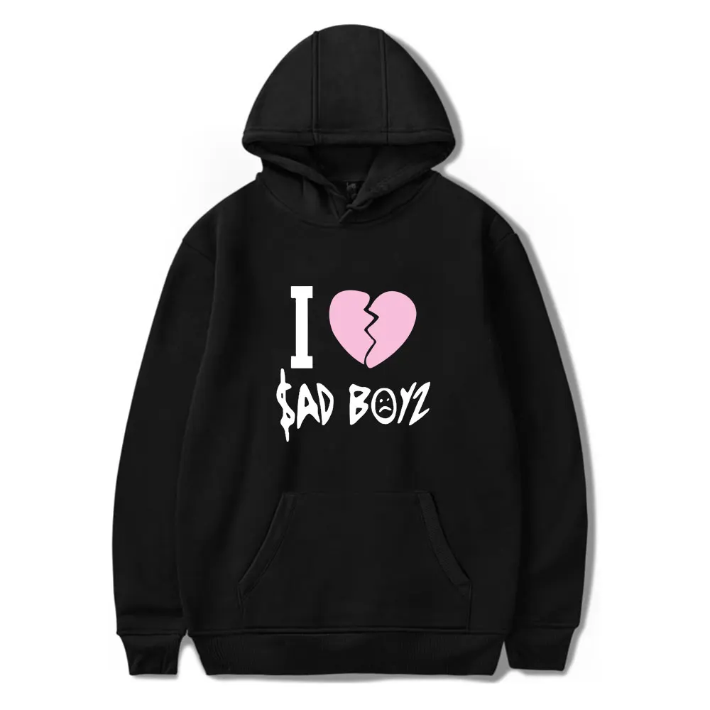 

Junior H Sad Boyz Hoodies Singer Tour Merch Sweatshirts Women Man Fashion Casual Streetwear