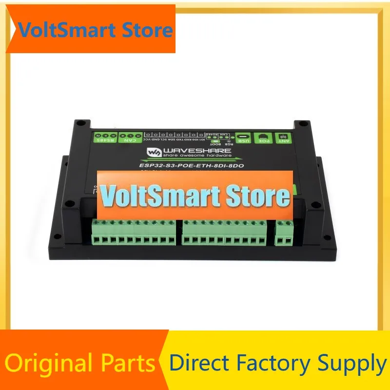 VoltSWaveshare ESP32-S3-POE-ETH-8DI-8DO, 8채널 디지털 입출력을 갖춘 제어 보드, Xtensa 32비트 LX7 듀얼코어 내장