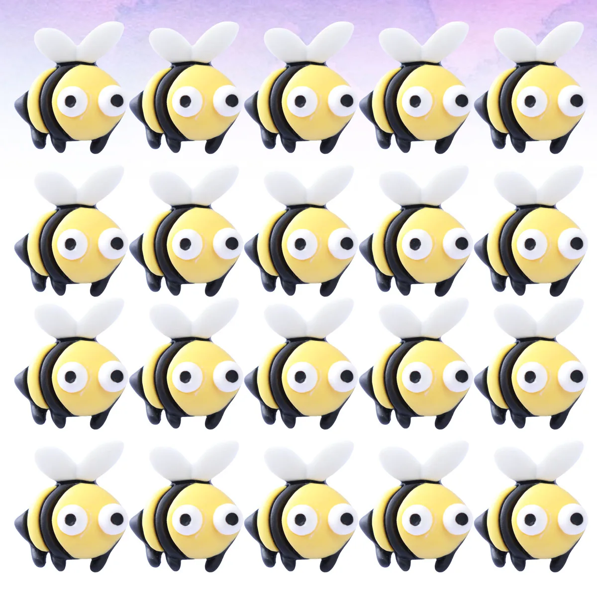 

50Pcs Simulation Bee Resin DIY Accessories Handmade Material Kids Headdress Accessories Birthday Christmas Party Crafts