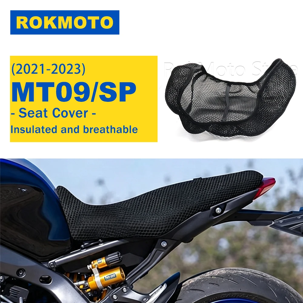 For YAMAHA MT 09 MT09 SP 2021 2022 2023 Motorcycle Protecting Cushion Seat Cover Breathable Comfortable 3D Mesh Seat Cover