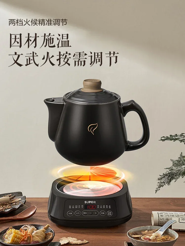 220V  Multi-functional Herbal Kettle with Automatic Decoction Function, Ceramic Pot, Suitable for Health-care at Home