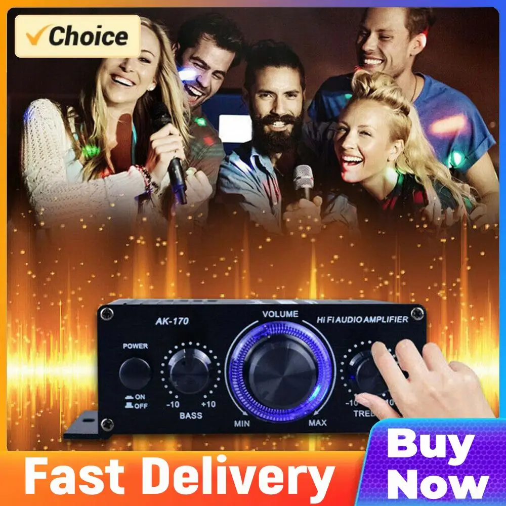 

Металлический автомобильный усилитель звука, стерео HIFI цифровой усилитель мощности с входом RCA, мини-усилитель мощности звука