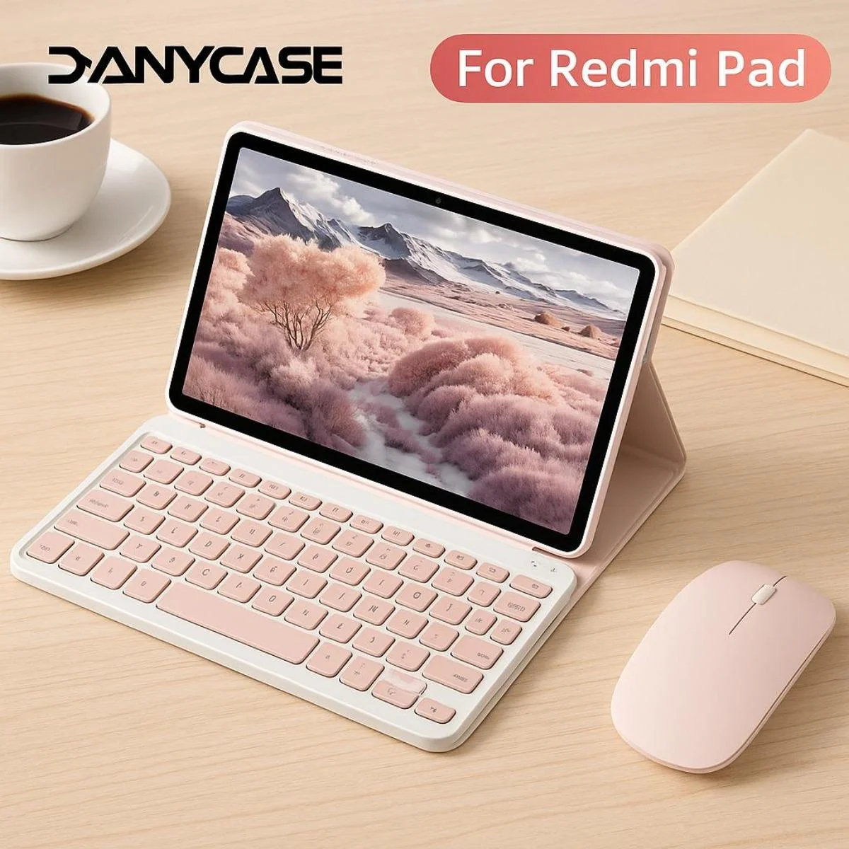 

Для Redmi Pad SE 11-дюймовый магнитный чехол-клавиатура для Xiaomi 6/7 6/7 Pro, кожаный чехол со съемной клавиатурой и мышью