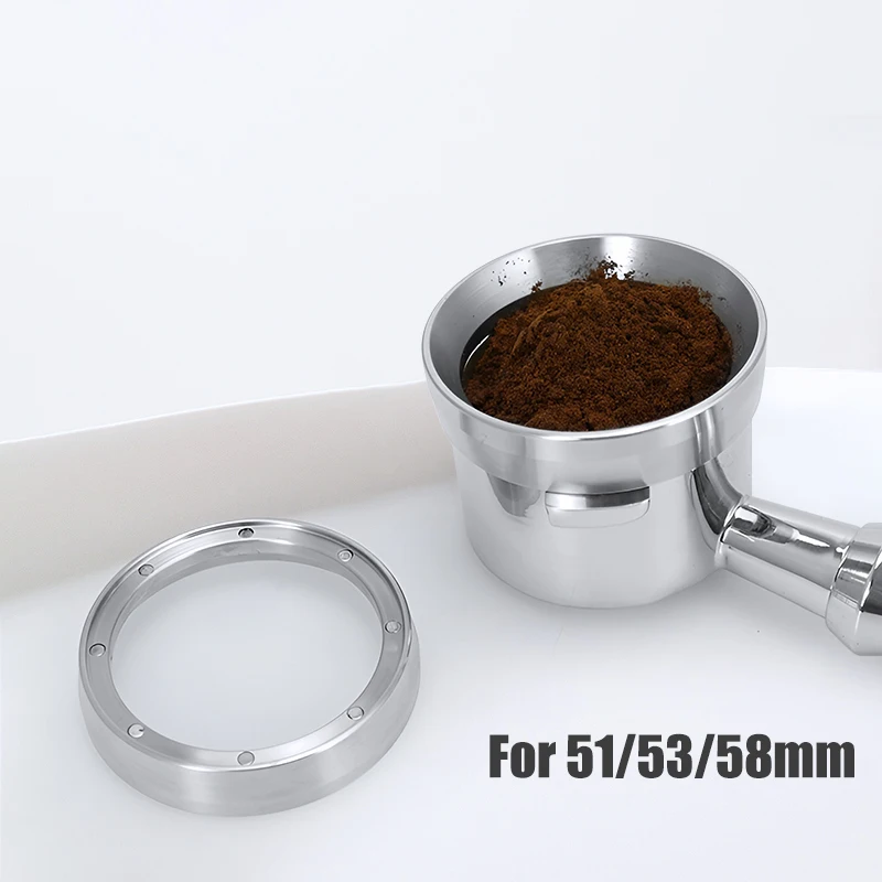 Coffee Dosing Ring Magnetic Stainless Steel Dosing Funnel For 51mm 54mm 58mm Portafilter Espresso Maker Accessories Barista Tool