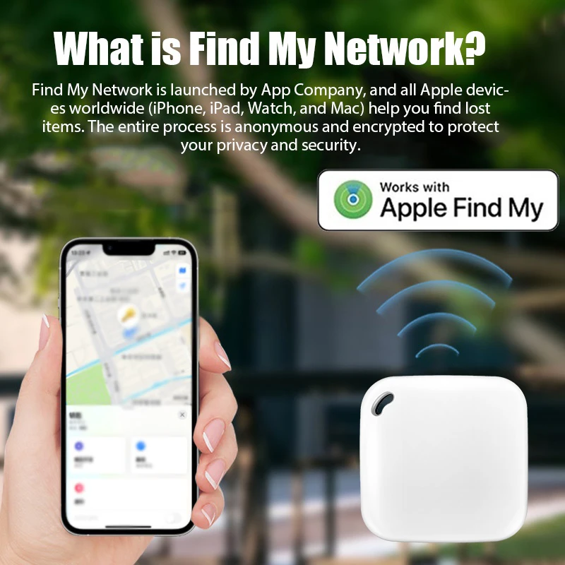 Smart GPS Tracker Works With Apple Find My APP Pet Kids Luggage Key Tracking Global Accurate Positioning Bluetooth Tag Tracker