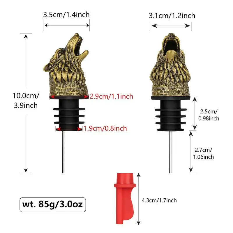 Wine Aerator Pourer Spout Animal Liquor Pourer Wine Pourer Spout Safe Liquors Spouts Wine Diffuser Aerator For Home Use Men