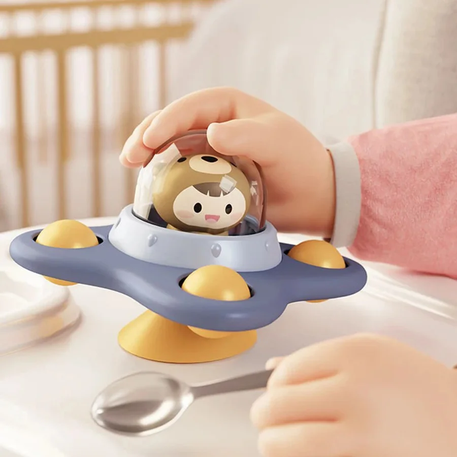 Babyspeelgoed Zuignap Spinner voor peuters Montessori Spinner Zintuiglijk speelgoed, Montessori Fijne motoriek Speelgoed voor baby Speelgoedcadeau