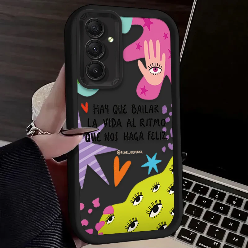 رائعة المصرية العين قضية الهاتف لسامسونج غالاكسي A54 A05 A05S A34 A24 A14 A53 A33 A23 A13 A52 A52S A71 A51 A31 A50 غطاء #4