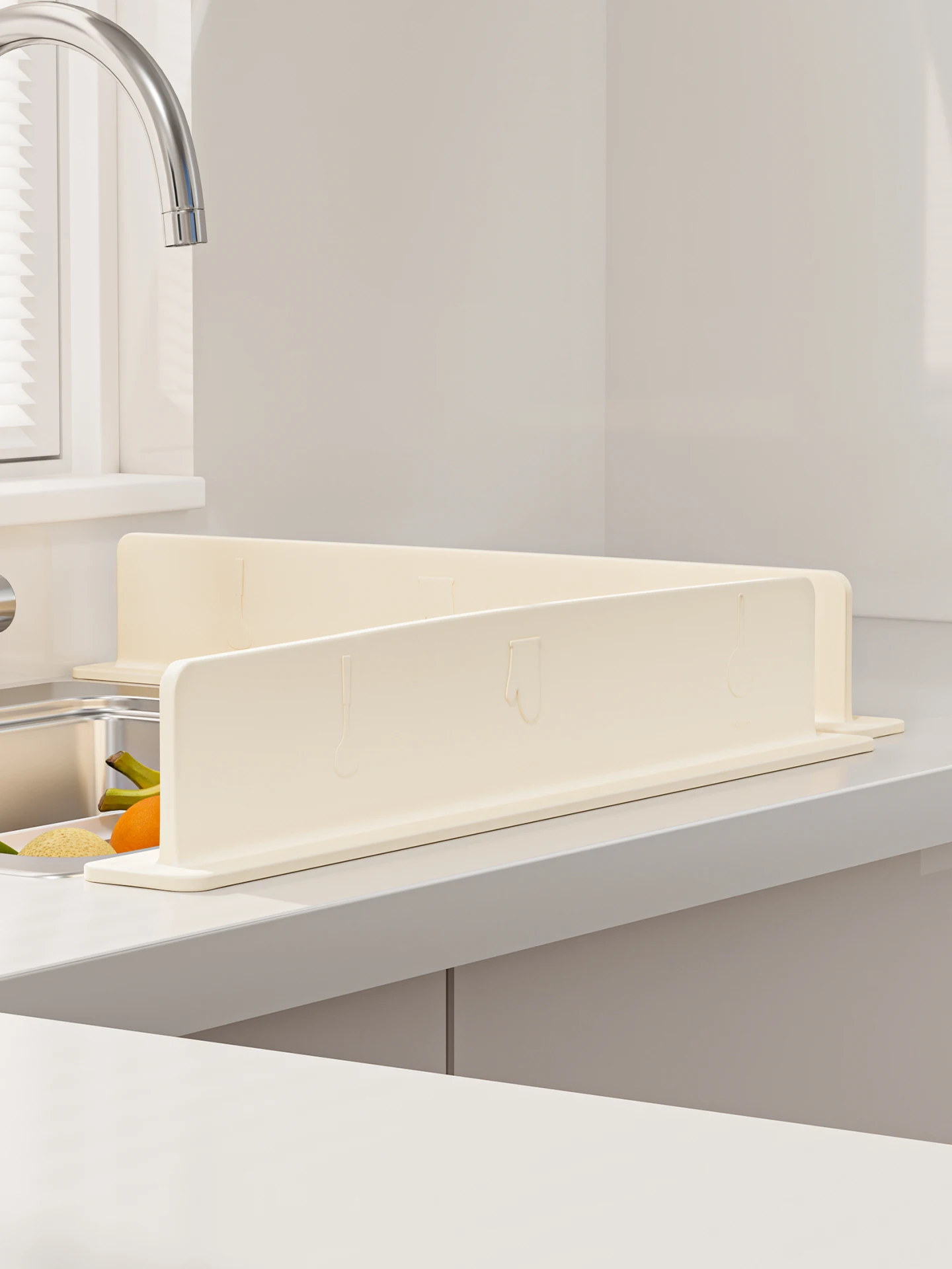 

Kitchen Sink Splash Guard Silicone Water Barrier Absorption Waterproof Partition Long Vegetable Washing Table Stopper