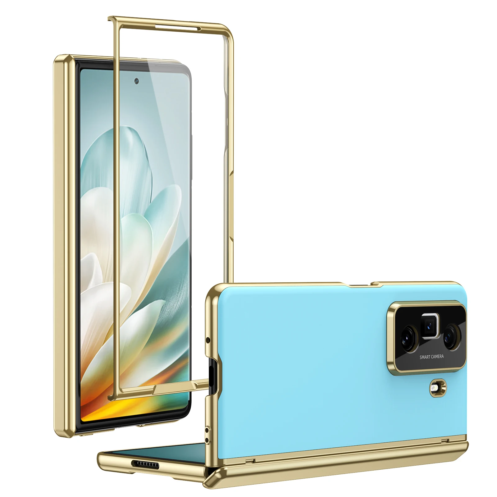AG Matte Anti-Fingerprint Phone Case for Honor Magic Vs3 Full Hinge Lens Protection Shockproof Cover with Front Glass Film