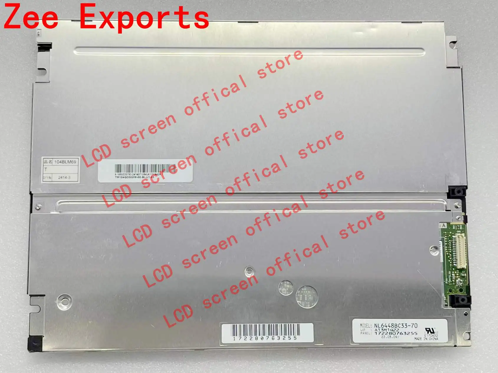 

NL6448BC33-70 NL6448BC33-70K NEW 10.4 Inch LCD Screen Display Panel for Industrial Equipment 100% Tested NL6448BC33 70