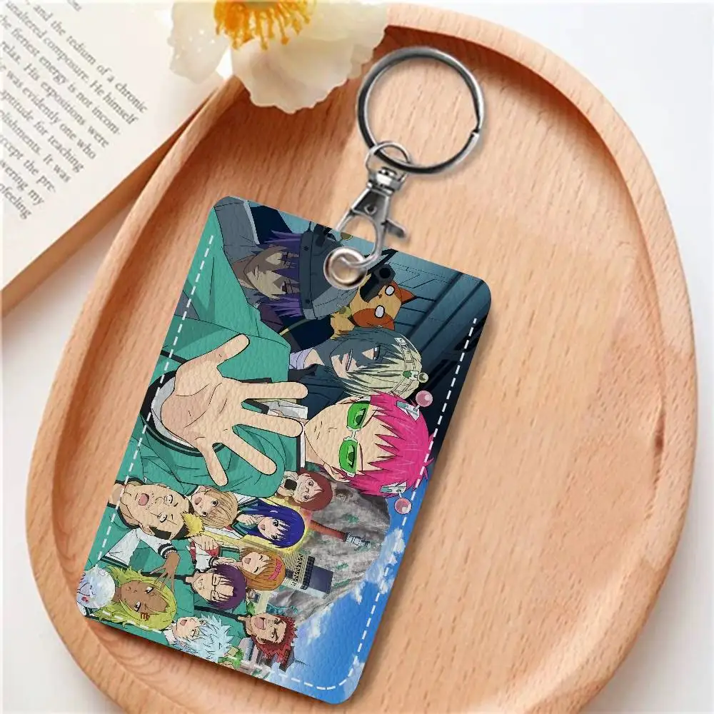 

Персонализированный держатель для карт Saiki K (японское аниме), подходит для банковских карт, карт метро, автобусных карт, кошелька, бейджа, брелока