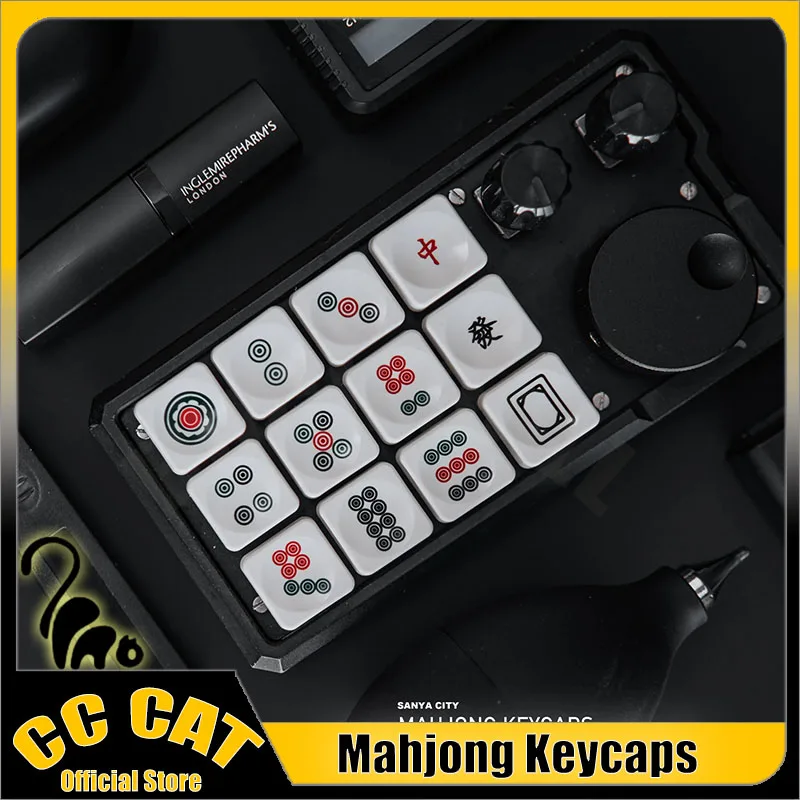 Jezail Funder LCK Mahjong Keycaps Set Creative Mechanical Keyboard Keycap PBT Customized Heat Sublimation Key Caps PC Accessory