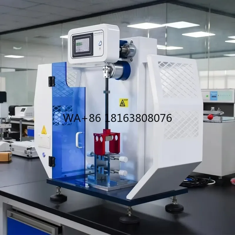 Digital High Accuracy Pendulum Impact Tester 2.75J Energy Toothbrush Handle Durability Touch Screen ASTM D256 Standard 1 Year