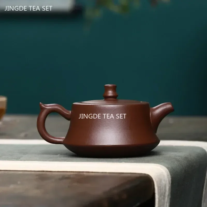 180ml Chinese Yixing Purple Clay Tea Pot Home Dahongpao Customized Teaware Handmade Xishi Teapot Kettle Tea Ceremony